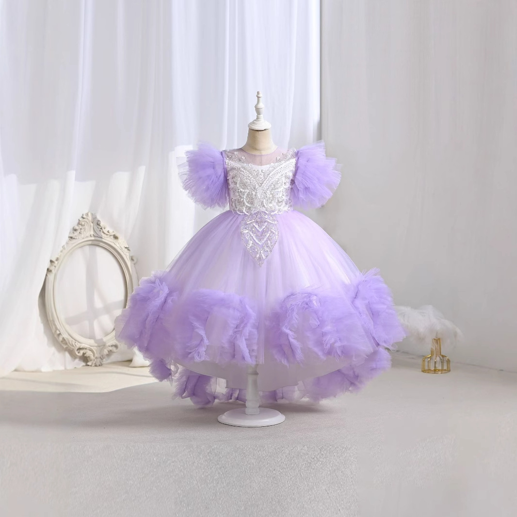 Dream Mesh Girl Princess vestido 2025 nuevo piano de verano vestido de nicho de lujo ligero