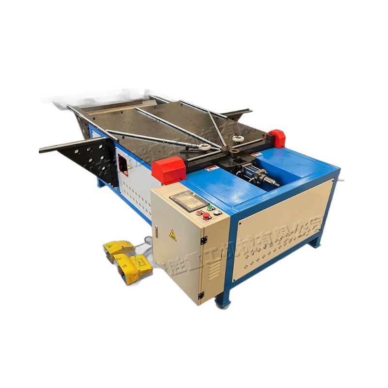 Máquina de enrollamiento de pieza de trabajo de barril redondo completamente automática para coletor de aire de escritorio de borde horizontal