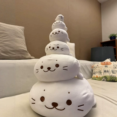 Large Seal Plush Pillow Doll Baby Comforting Sleeping Toy Girl's Birthday Gift Wholesale Plush Toy (Oyuncaq yastıqlar) - seal-25cm008kg