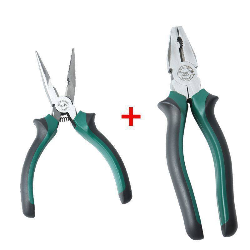 Ahorro de mano de obra excéntrico de boca inclinada 6 pulgadas de 8 pulgadas de boca inclinada pinzas eléctricas con resorte conjunto de pinzas de boca plana image 14
