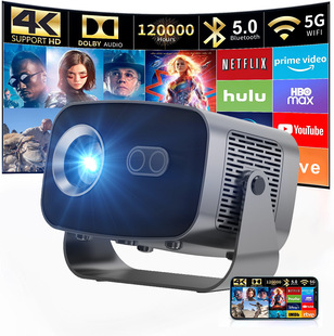 Projector for Home Use 4K High-Definition Mobile Phone Wireless Screen Projection 720P Projector A10/V10 Portable Multi-National Certification