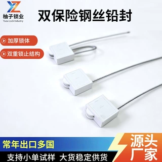 双保险钢丝铅封抽紧式钢丝封条防拆防伪一次性施封锁双保险铅封