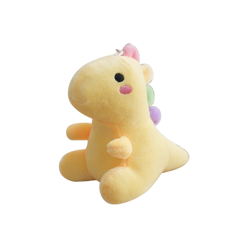 Cartoon Colorful Little Dinosaur Doll Cute Doll Children's Gift School Bag Small Pendant Keychain Doll Wholesale