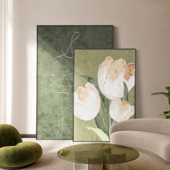 Large -scale living room sofa background wall Flower bedroom hanging painting modern light luxury high -end porch corridor decorative painting