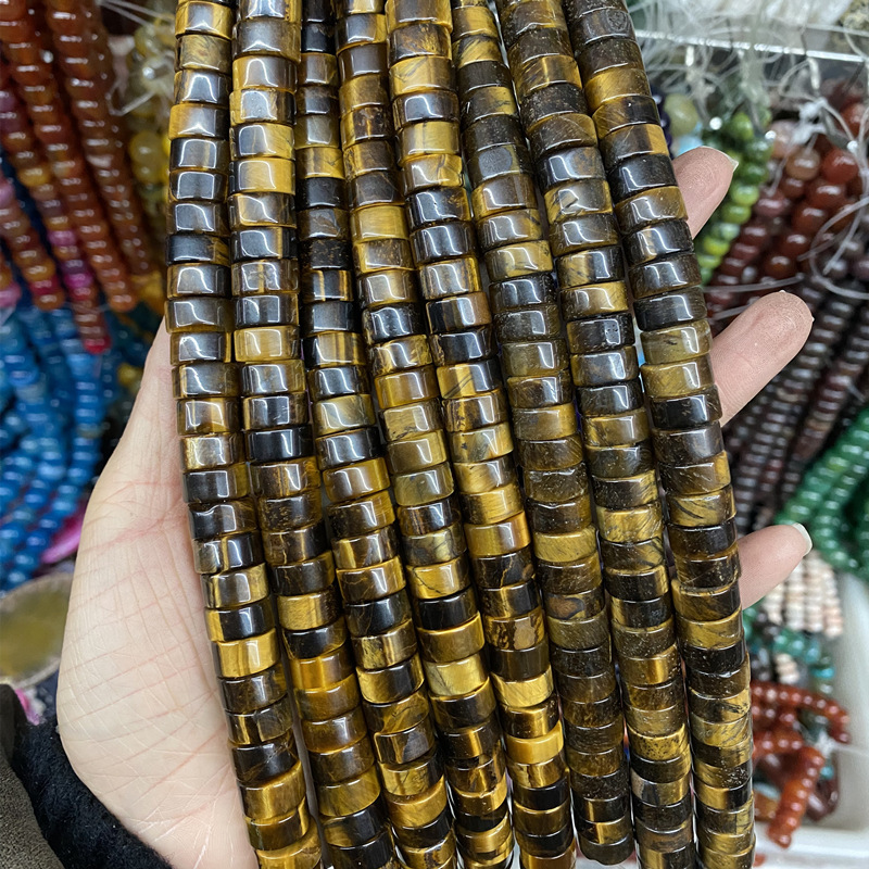 4*12 ミリメートルスペーサールースビーズ天然石クリスタルガスケットルースビーズ diy ジュエリーアクセサリー衣類アクセサリーディスクビーズ|undefined