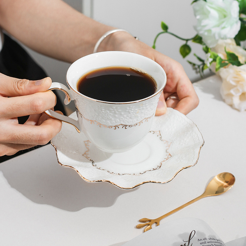 Fabricantes al por mayor tazas de café de cerámica de alto valor de lujo, regalo de boda, regalo de cumpleaños