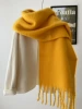 [Turmeric] Circle yarn solid color scarf