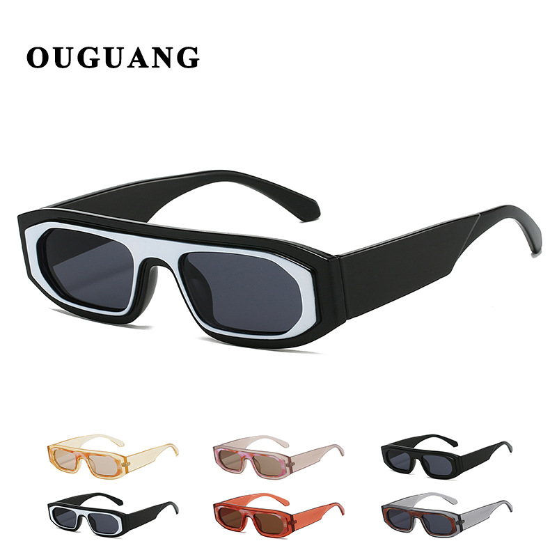 25 años de pasarela, marco pequeño, gafas de sol de dos colores con costuras, chicas calientes, gafas de sol transfronterizas anti-ultravioleta para hombres y mujeres