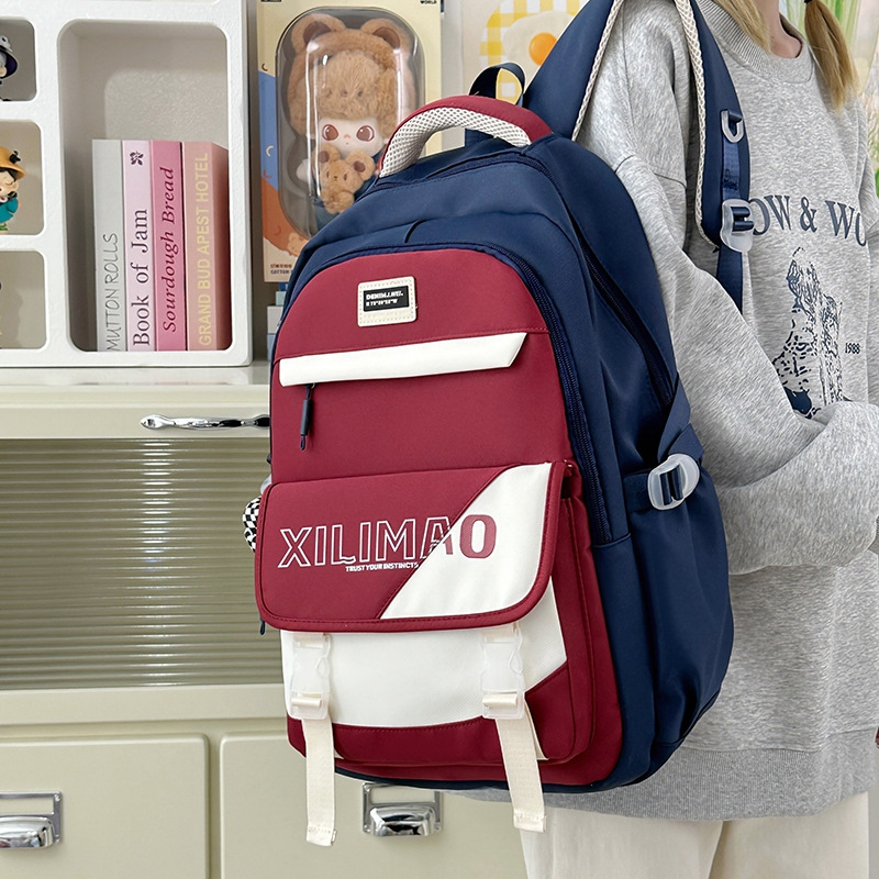 Mochila escolar de gran capacidad para estudiantes de secundaria