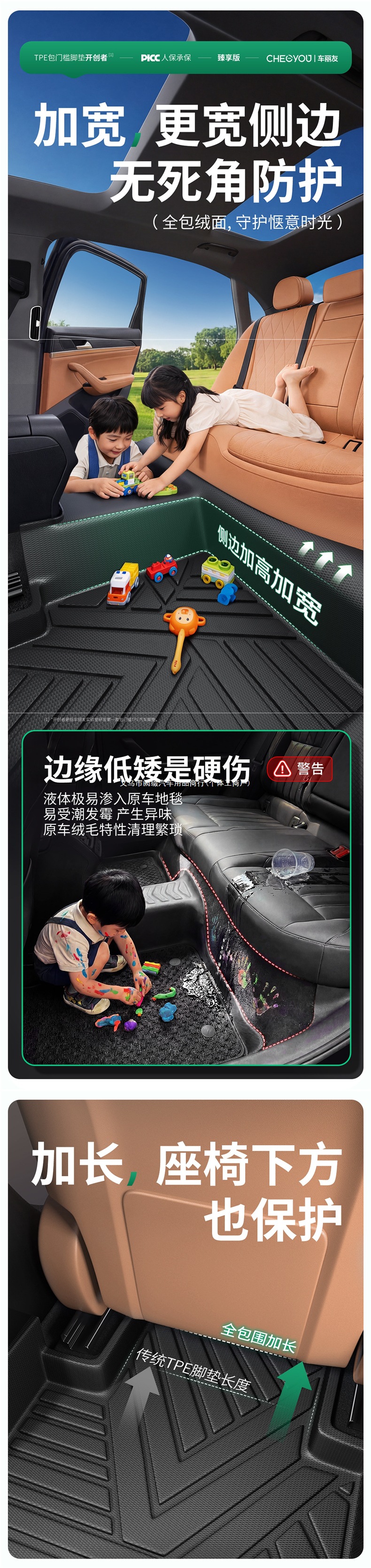 Suitable for Leapmotor C10, C11, A10, B01, C16, B10Lafa5 TPE full-cover car floor mats