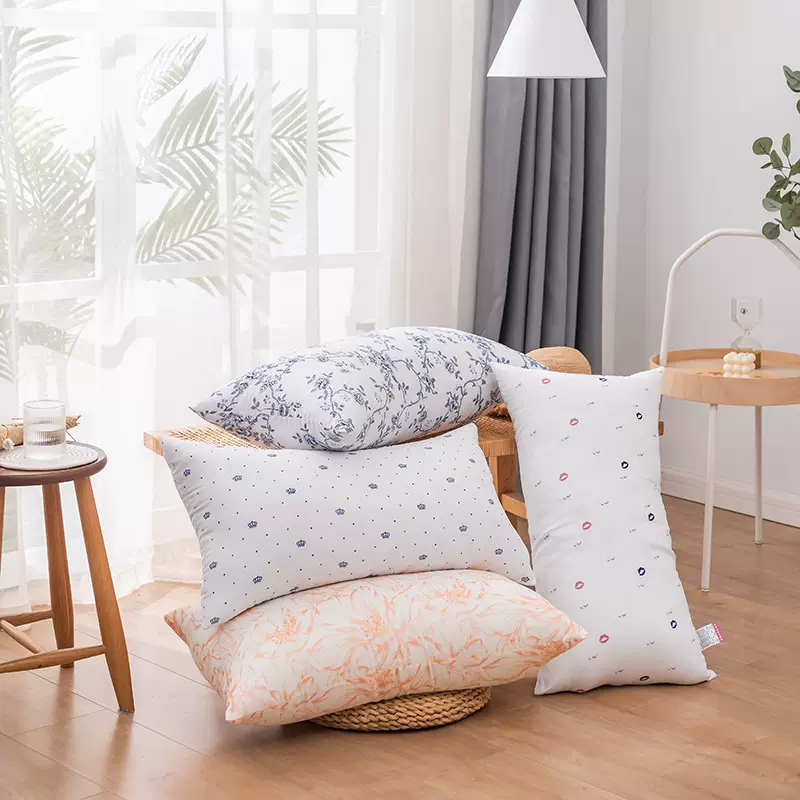 厂家批发酒店枕芯直播跑量枕芯磨毛羽丝绒学生枕芯一对单人学生枕