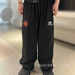 高バージョンパリ24sサッカー連名刺繍文字ロゴ男女同型B家マンチェスター・スポーツパンツ男女