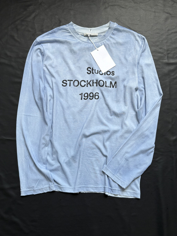 正しいバージョン 25 新しい An レター長袖 T シャツ 1996 デジタル印刷古い綿長袖ルーズ T シャツ男性と女性用|undefined