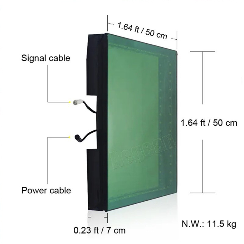 Baldosas LED con efecto abismo, pantalla de espejo de mil capas para escenario, pared de fotos, baldosas luminosas, baldosas para pista de baile de bar famosas en internet