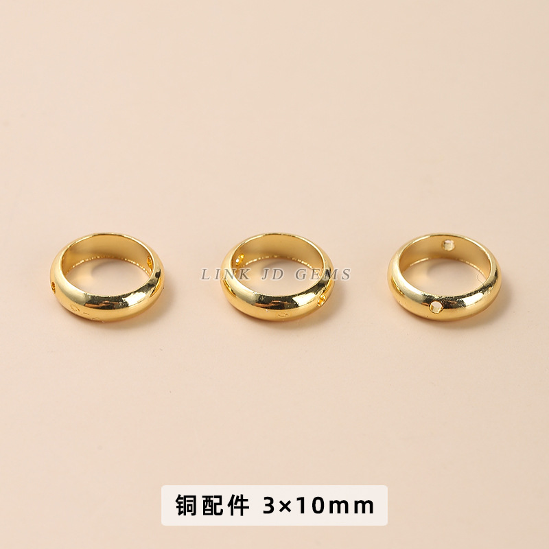 Golden, copper, 750 sample gold, 8.3mm