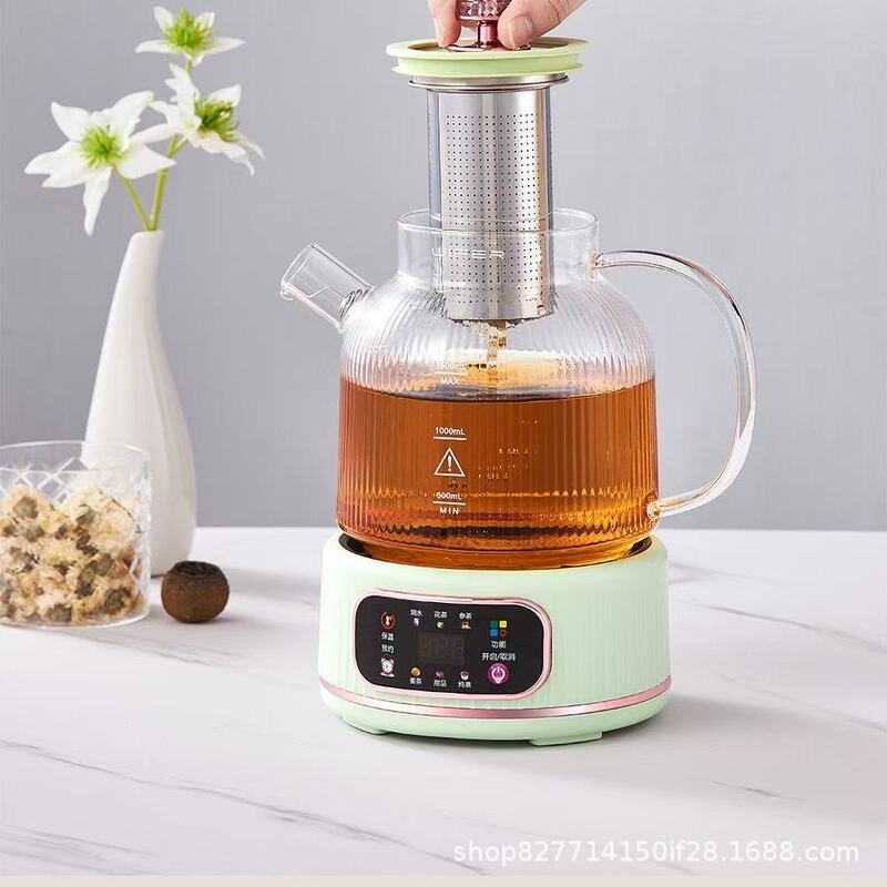 家用分体式养生壶多功能小型办公室全玻璃新款煮茶器烧水壶花茶壶|undefined