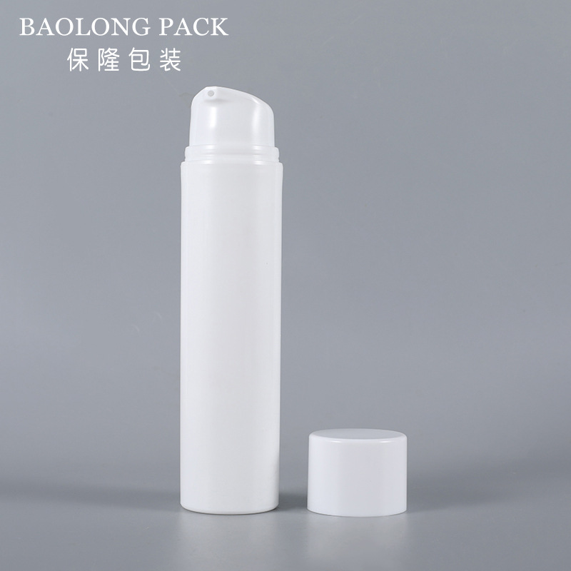 흰색 로션 병 + 흰색 캡, 150ml, PP