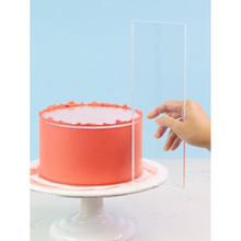 新透明亚克力蛋糕奶油刮刀蛋糕制作工具刮板蛋糕围边造型装饰工具