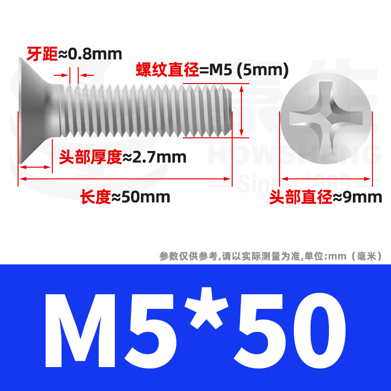 304ステンレスネジのネジの十字溝の平頭のネジのKMの機械の糸の小さいネジのm 2m 3m 4m 5m 6|undefined