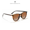 KDEAM new round frame polarized sunglasses men's fishing glasses women's street shooting gradient trendy glasses KD336