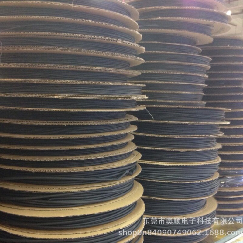 Φ0.6Mm -25Mm Heat Shrink Tubing Black Pe Heat Shrink Tube Insulation Wire Protection Sleeve Hose Can Be Cut to Size
