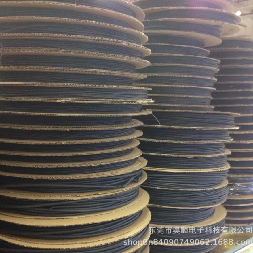 φ0.6mm -25mm热缩套管黑色PE热缩管绝缘电线保护套软管可代裁切