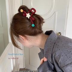 趣味は色の波にぶつかって星のボタンをつかみます。大きいサイズの蝶結びのサメを挟みます。