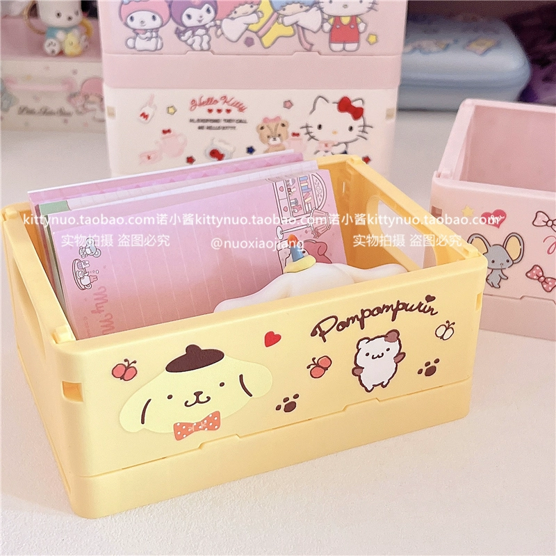 Japanese table foldable tower, storage box, folding stationery for students, storage system