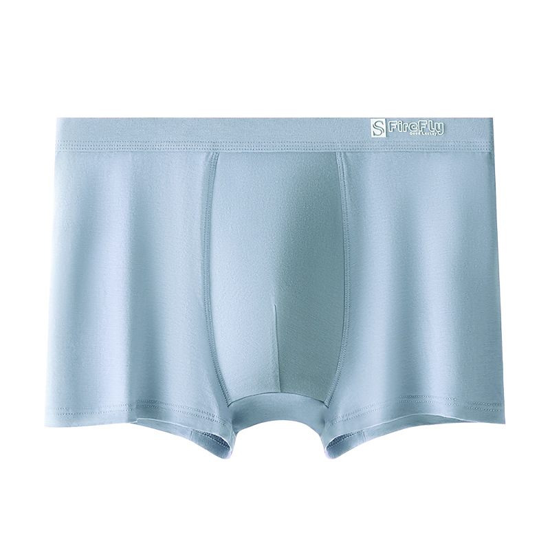 Pantalones interiores de hombre, verano, nuevas pantalones antibacterianas, entrepierna, cintura media, secado rápido, cuatro esquinas, pantalones interiores transpirables para hombres.