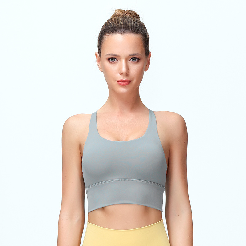 2021新款lulu运动内衣聚拢裸感美背跑步瑜伽背心健身bra瑜伽服ins