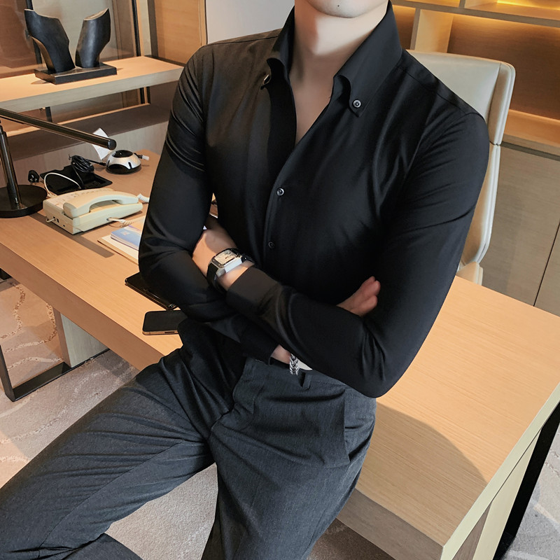 검은 색 긴 소매