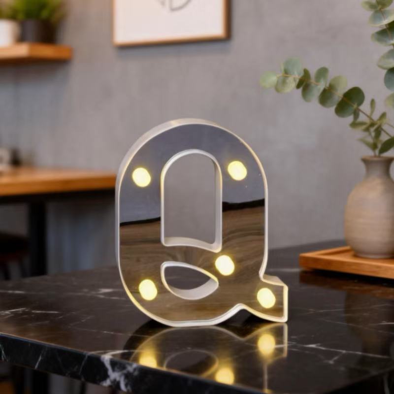 Lámpara LED Decorativa de Letras y Números de Plástico para Fiestas, Cumpleaños y Eventos image 62
