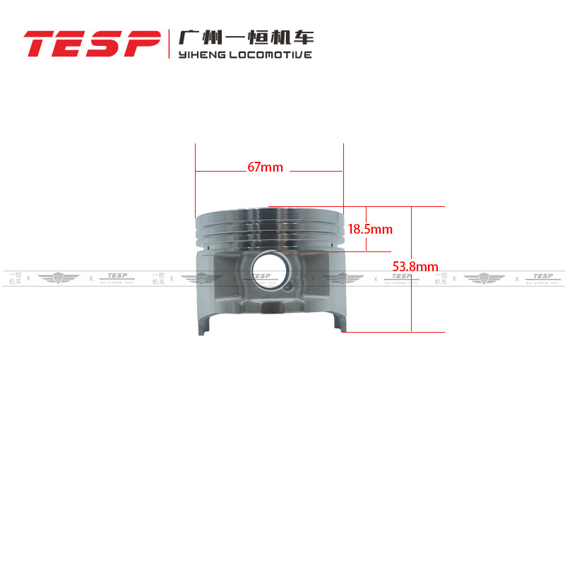Dm250 Cg250 67mm Is Suitable for Zongshen Lifan South American Hot-Selling Model Motorcycle Piston Piston Ring Assembly