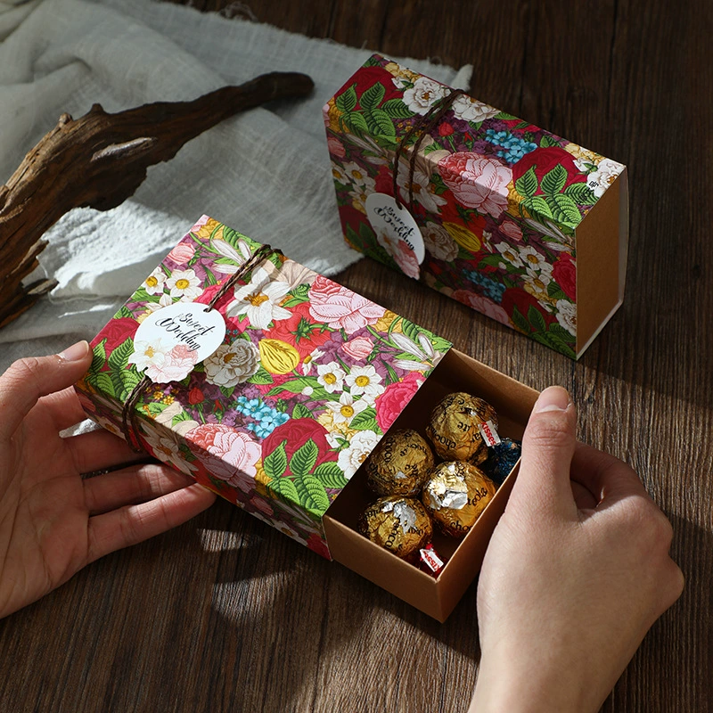 Новая интернет-знаменитость сувенирная свадебная коробка для конфет, свадебный подарок оптом, высококачественная упаковка из крафт-бумаги, свадебная коробка для конфет