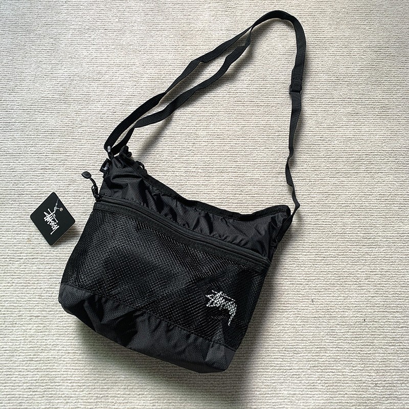 トレンドブランド クロスボディバッグ ステューシー Stussy メッシュプリント ショルダーバッグ クロスボディバッグ|undefined