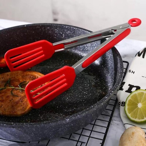 Silicone food clips, leaky spatula clips, steak frying fish clips, stainless steel food clips, outdoor barbecue bread clips