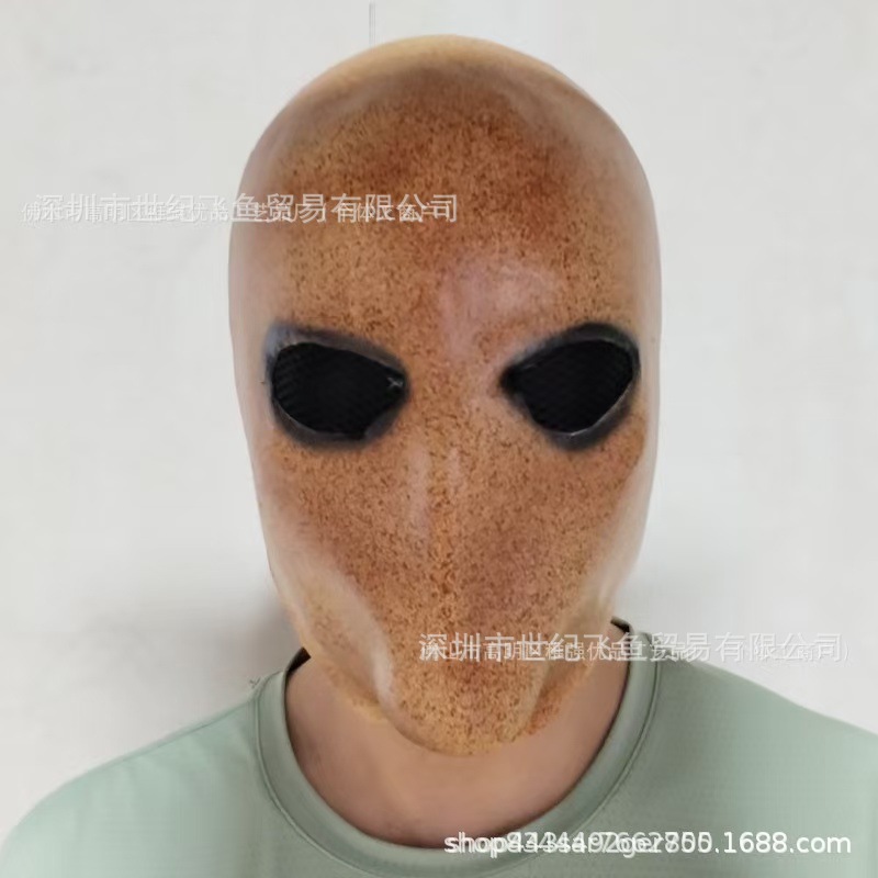 Alien máscara masculina sin rostro látex tocado Halloween Masquerade horror scary Dress Up props Venta caliente