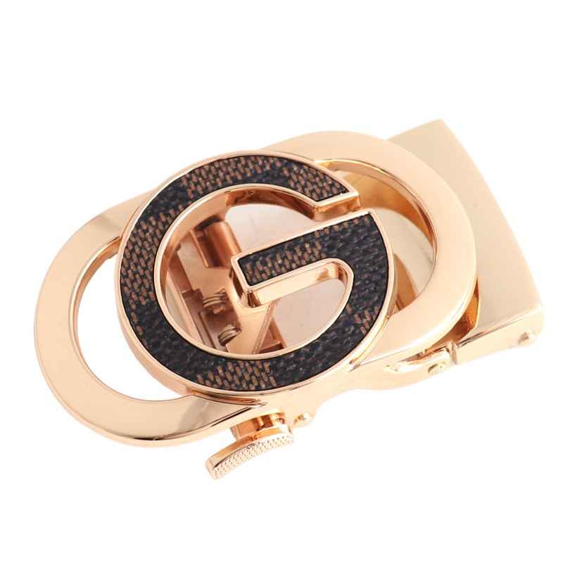 Hongsheng hebilla de fábrica hebilla automática cinturón de cuero cabeza de aleación hebilla de cinturón cabeza hebilla de parche a cuadros