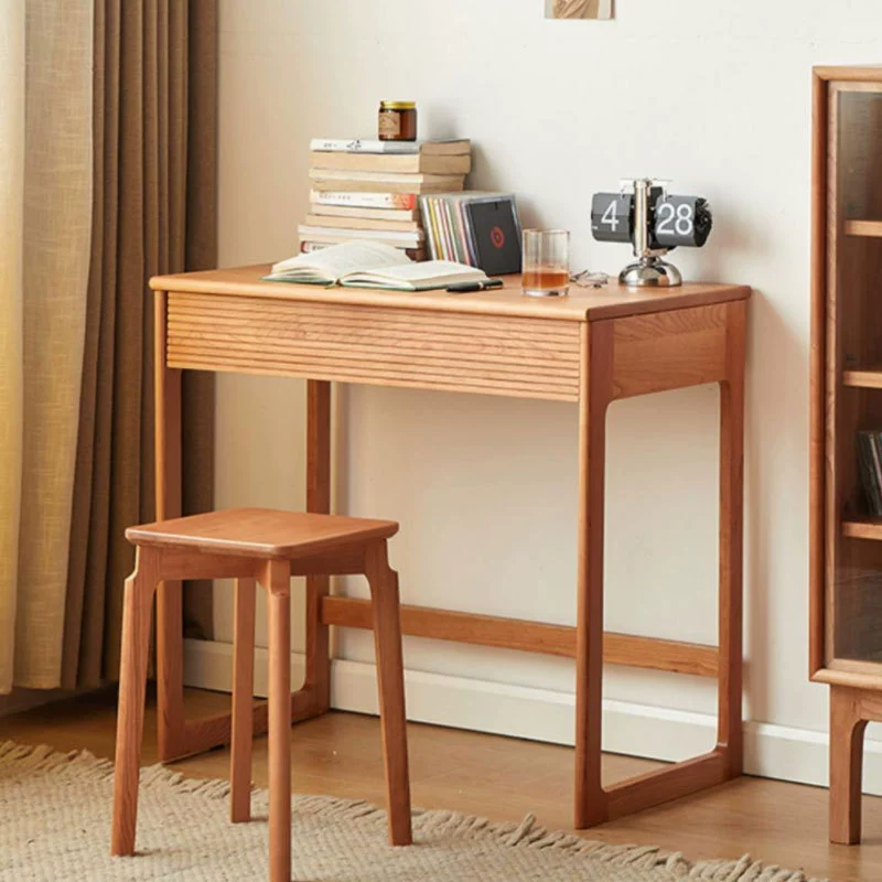 Nordic All Массив дерева Вишневый Деревянный стол в японском стиле легкий роскошный современный бревенчатый домашний учебный офис Минималистичная маленькая квартира