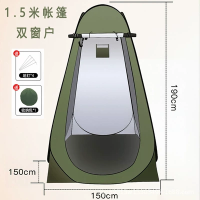Avtomobil dam çadırları must-have for camping and fishing - 15m-15m-19m-double-window-green-tent-1