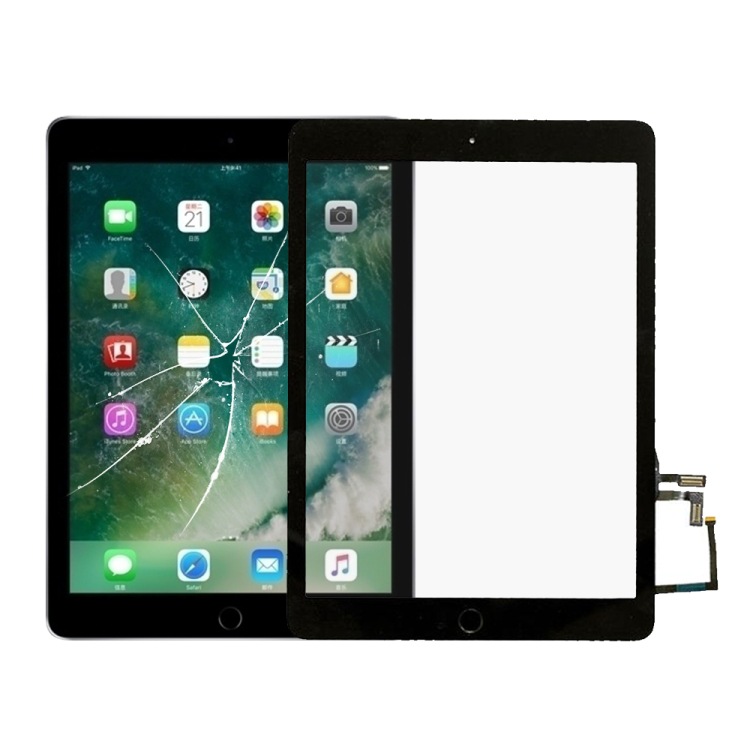适用于for iPad 5 9.7 inch 2017 A1822 A1823触摸屏带home键排线