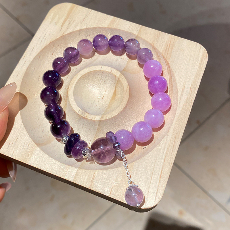 Pulsera de granate de ojo de tigre de cristal natural, nueva pulsera de todo fósforo de estilo nacional de estilo chino, joyería de novia de alta gama de lujo ligero