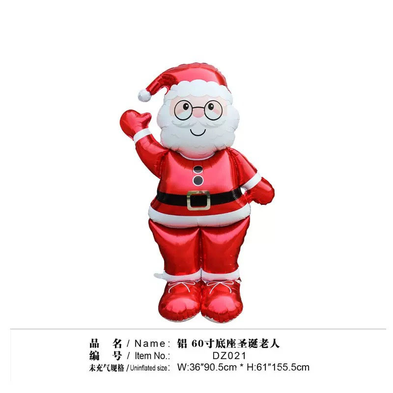 クロスボーダークリスマスサンタクロース杖ヘラジカスノーフレーク雪だるま漫画アルミフィルムバルーンクリスマスパーティー装飾ボール|undefined
