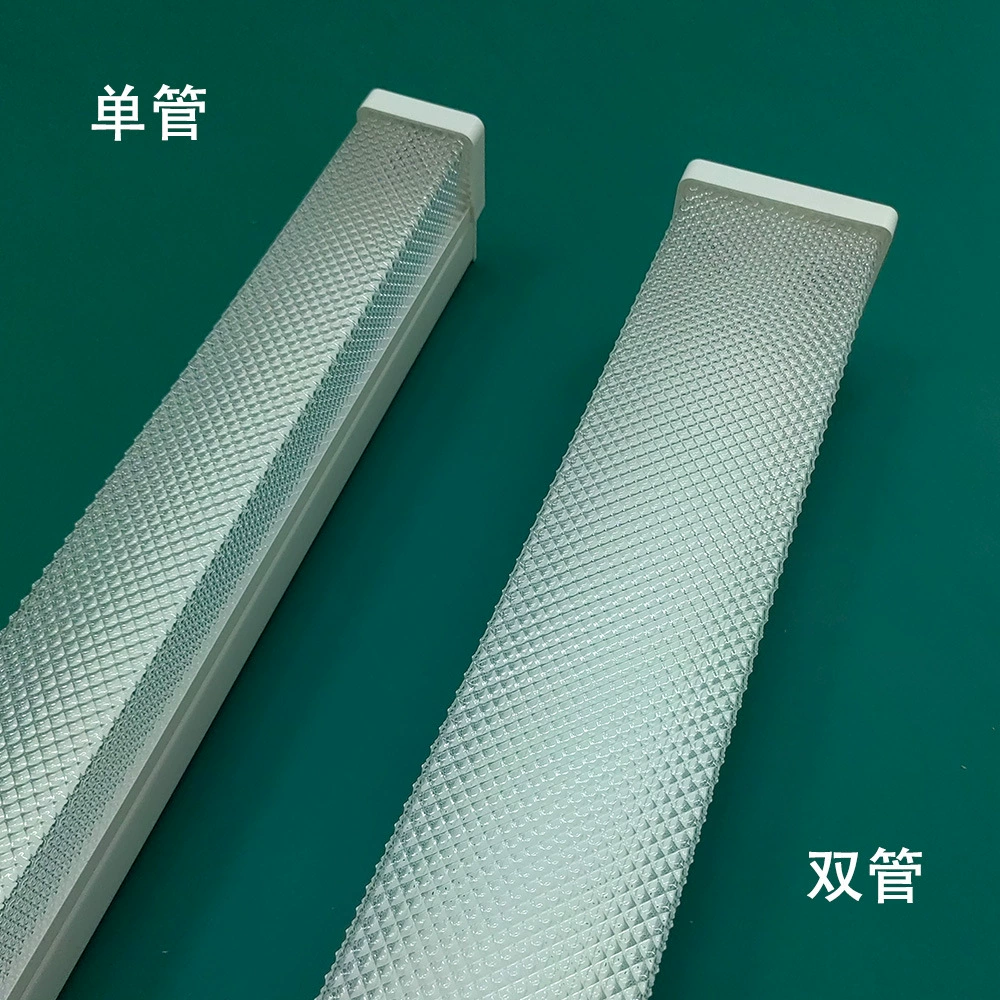 Светодиодный призматический чехол пылезащитный кронштейн T8 односторонний двойной квадратный кронштейн крышки 0,5 мм утолщенный кронштейн с внутренней коробкой упаковки