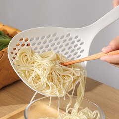 Noodle spoon large colander long handle thickened dumpling wonton filter spoon kitchen household plastic high temperature resistant draining