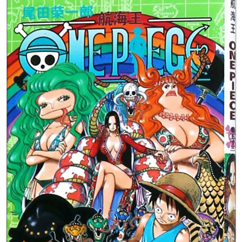 Подлинная манга-серия One Piece 1-108, аниме с горячей кровью, японский комикс, двумерная японская анимация