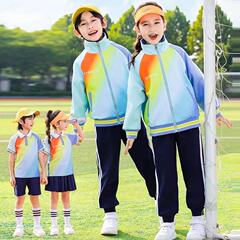 幼儿园园服春秋三件套班服秋冬季套装小学生一年级冲锋衣校服老师