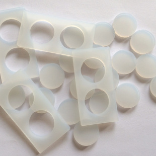 Silicone Anti-Slip Gasket White Foot Pad for Electronic Components, Transparent Lighting, Lighting Processing, Custom Anti-Slip and Shock Absorption