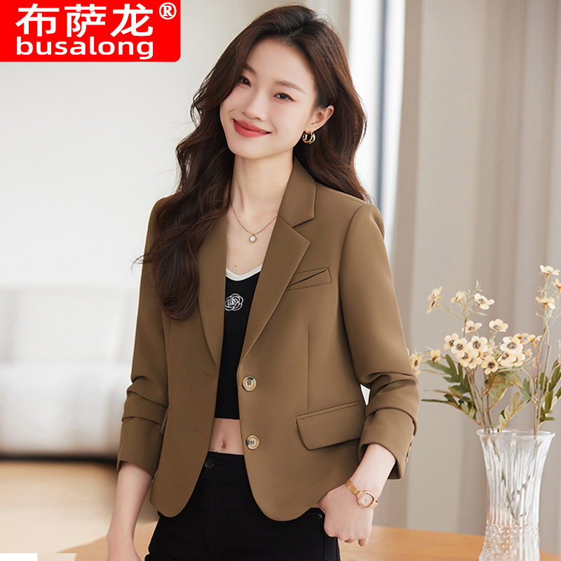 2025 New Busalong Women's Long-Sleeved Professional Blazer, Formal Wear, Workwear 8801