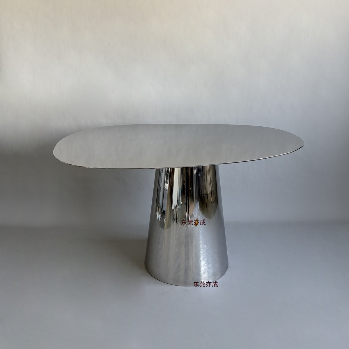 ✅ Milk Tea Shop Cafe Stainless Steel Table Bar Table Stainless Steel Industrial Style Model Room Restaurant Small Dining Table